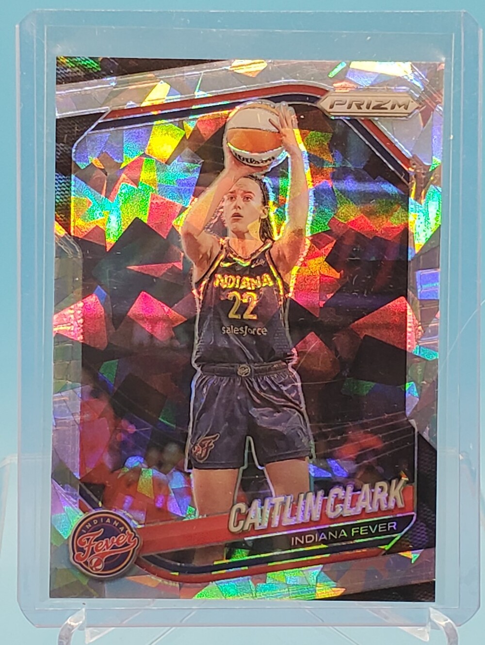 Caitlin Clark Indiana Fever Prizm Basketball Card - Cracked Ice Prizm